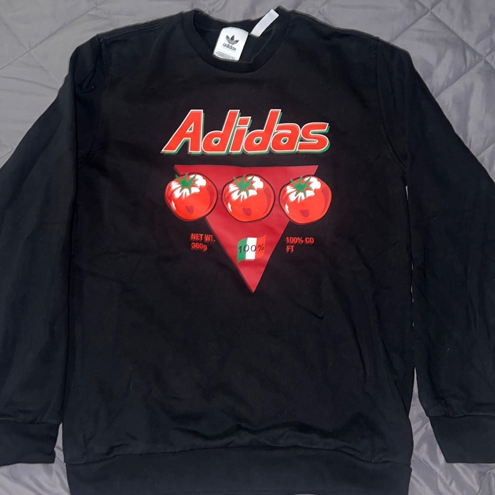 Adidas tomato print crew neck